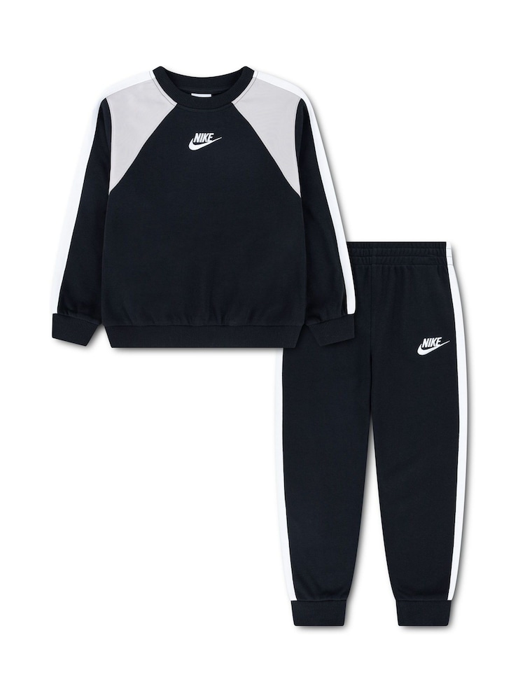 Nike Black Kids Sportswear Novelty Tracksuit - Image 1 of 4 Nike Black Kids Sportswear Novelty Tracksuit - Image 1 of 4