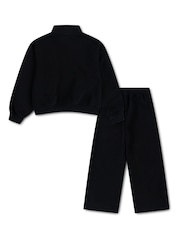 Nike Black Standard Fleece 1/4 Zip Tracksuit - Image 2 of 3