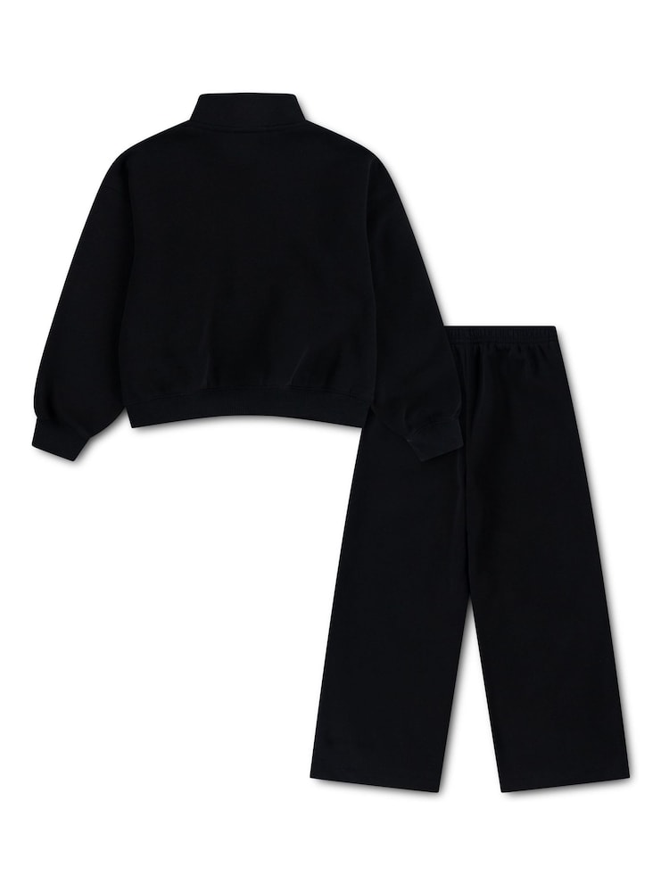 Nike Black Standard Fleece 1/4 Zip Tracksuit - Image 2 of 3