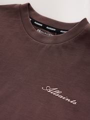 smALLSAINTS Brown Lace Trim T-Shirt - Image 5 of 6