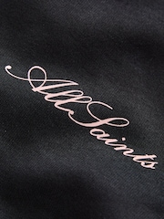 أسود - SmALLSAINTS Script Funnel Neck Sweatshirt and Wide Leg Joggers Set - Image 14 of 15