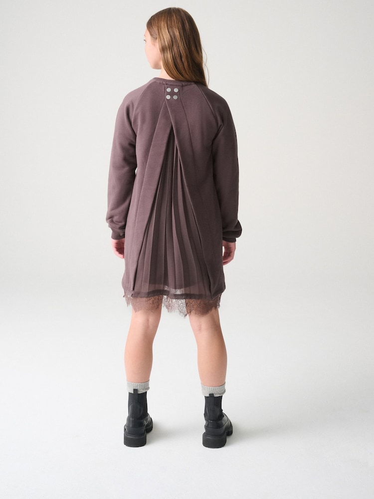 Dunkelbraun - smALLSAINTS Lee Lace Sweatkleid - Bild 2 von 11
