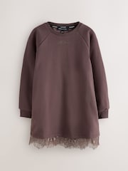 Dunkelbraun - smALLSAINTS Lee Lace Sweatkleid - Bild 6 von 11