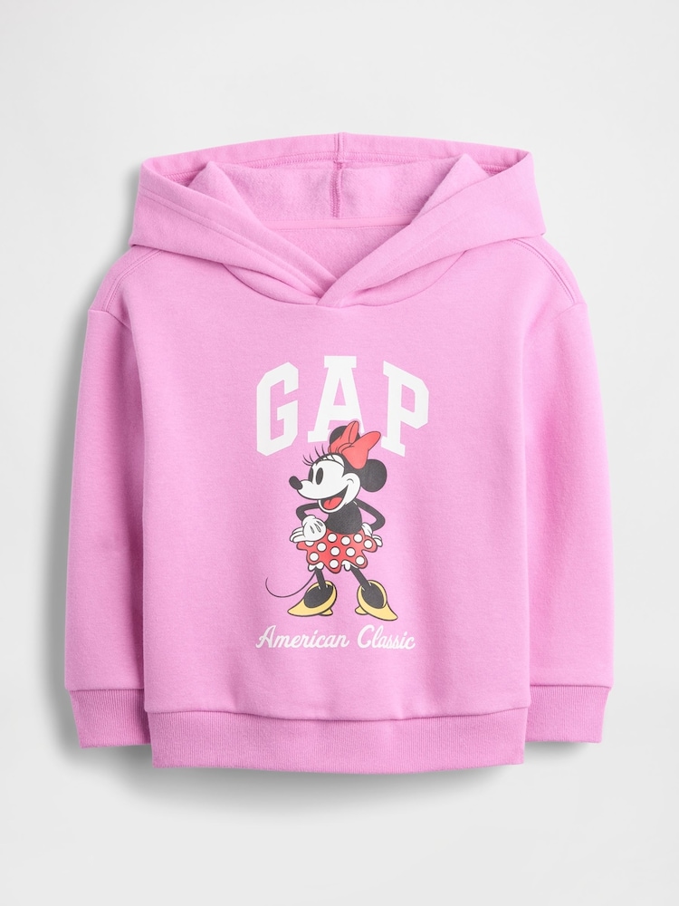 Gap Pink Minnie Mouse Disney Relaxed Logo Hoodie (6mths-5yrs) - Image 1 of 3 Gap Pink Minnie Mouse Disney Relaxed Logo Hoodie (6mths-5yrs) - Image 1 of 3