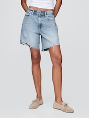 Gap Medium Wash 8inch Mid Rise '90s Loose Denim Bermuda Shorts - Image 1 of 6