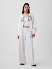 Blanc - Gap Logo French terry Ample Survêtement - Image 4 de 5