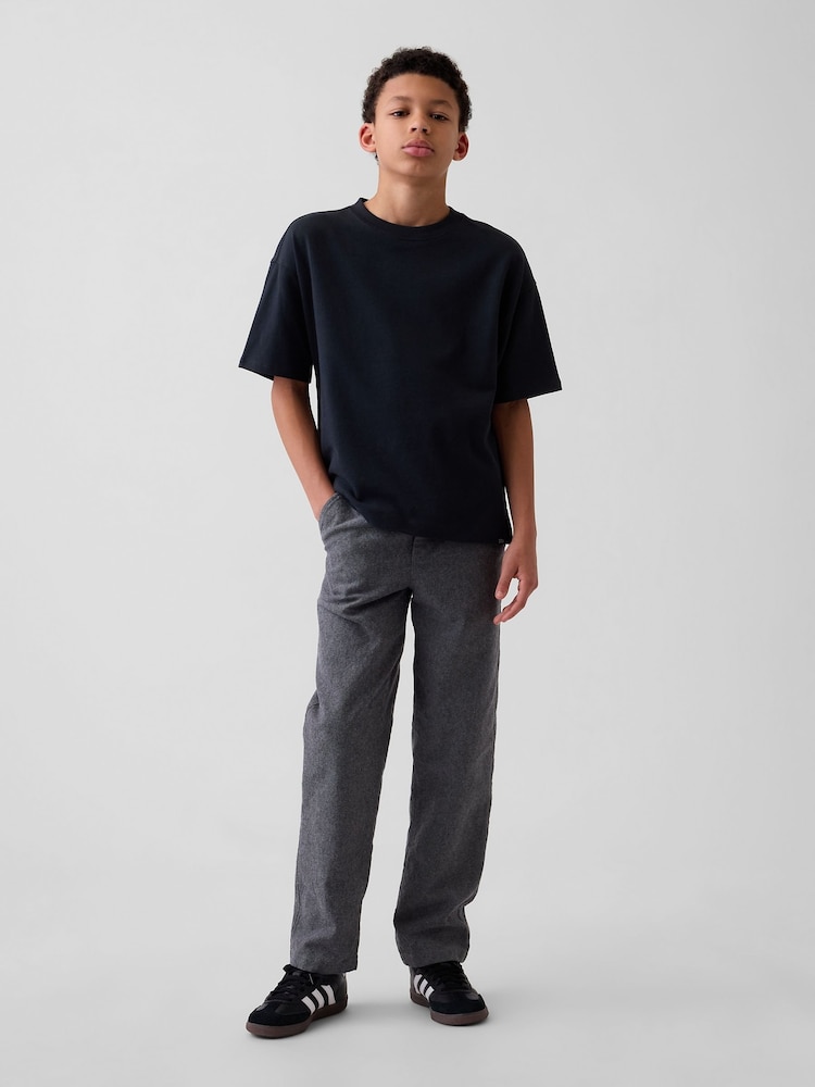 Gap Black Linen-Cotton Relaxed Easy Trousers (4-13yrs) - Image 1 of 1