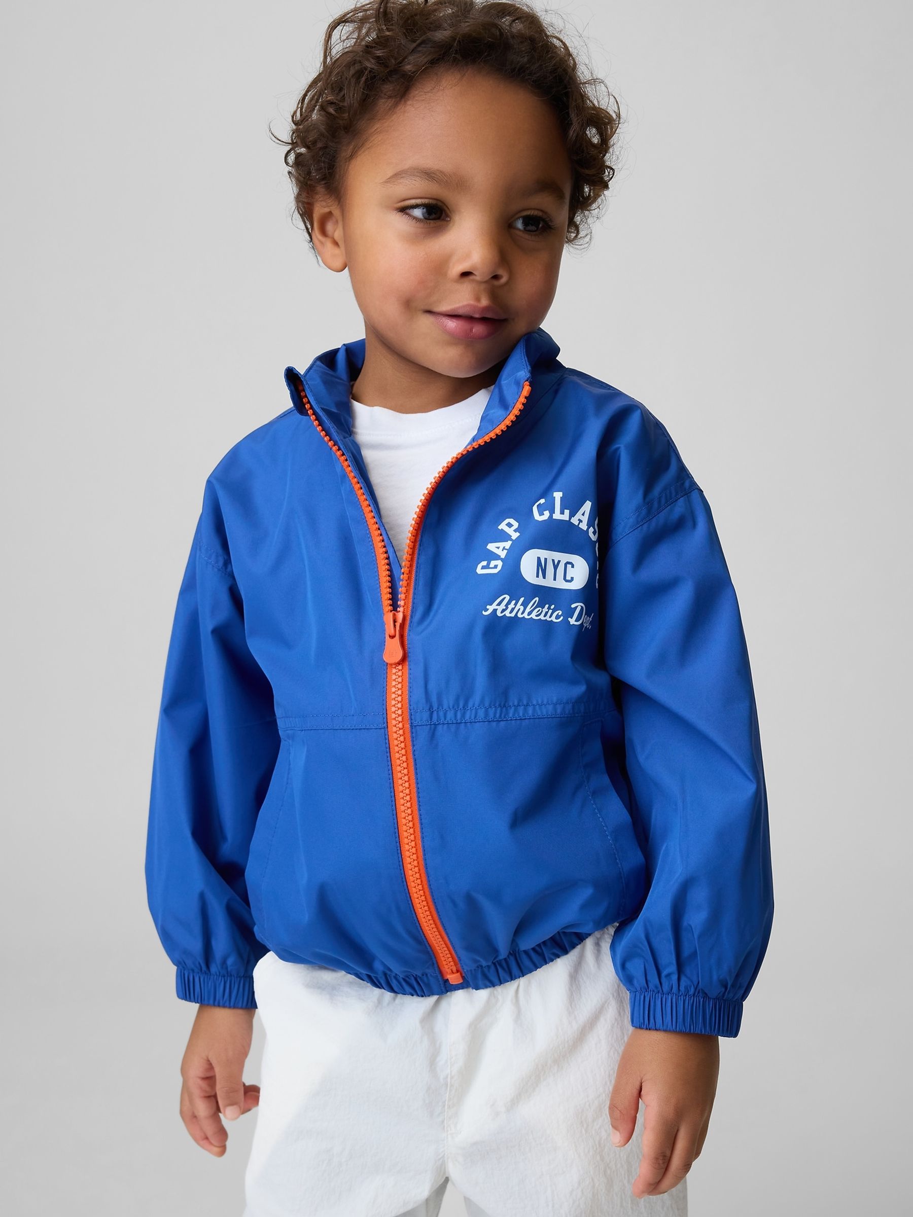 Gap Blue Logo Windbreaker Jacket (12mths-5yrs)