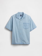 Gap Light Wash Denim Relaxed Shirt (4-13yrs) - Image 4 of 4
