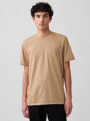 Gap Beige Everyday Soft Pocke T-shirt - Image 1 of 5