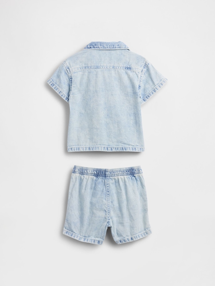 Gap Light Wash Denim Outfit Set (0-24mths) - Image 3 of 3