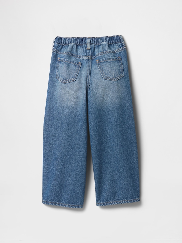 Gap Medium Wash Wide-Leg Heart Jeans (6mths-5yrs) - Image 2 of 3