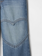 Gap Medium Wash Wide-Leg Heart Jeans (6mths-5yrs) - Image 3 of 3
