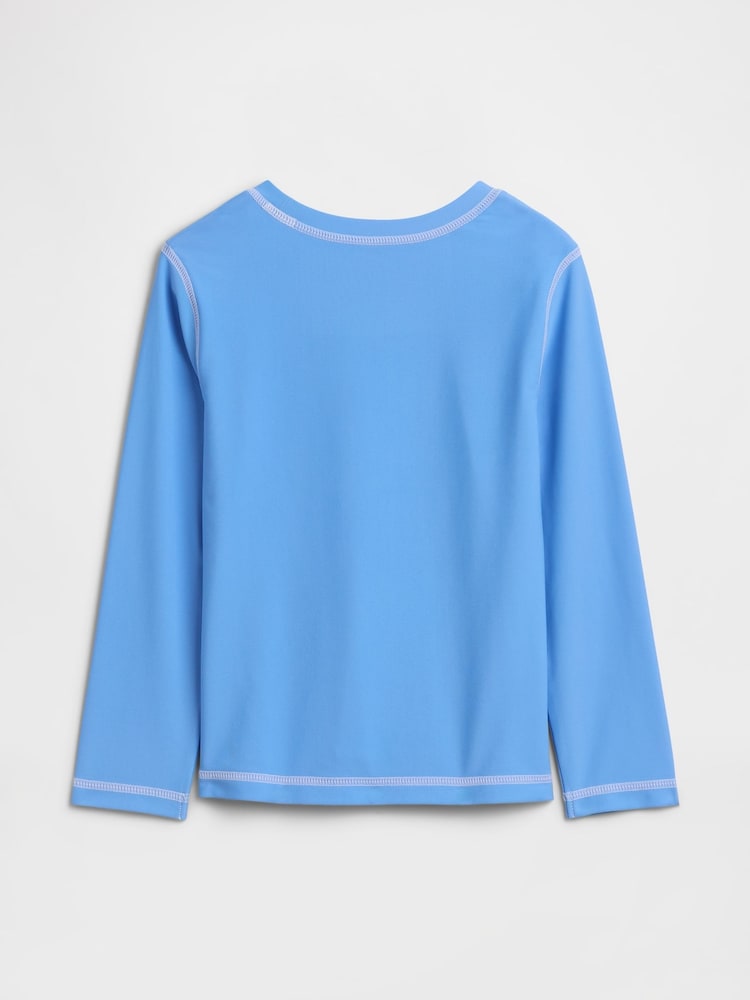 Gap Blue Graphic Swim Top (6mths-5yrs) - Image 2 of 2 Gap Blue Graphic Swim Top (6mths-5yrs) - Image 2 of 2