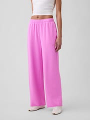 Gap Pink VintageSoft Terry Logo Joggers - Image 1 of 5