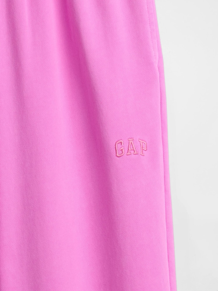 Gap Pink VintageSoft Terry Logo Joggers - Image 5 of 5