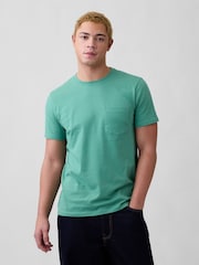Gap Green Everyday Soft Pocke T-shirt - Image 1 of 5