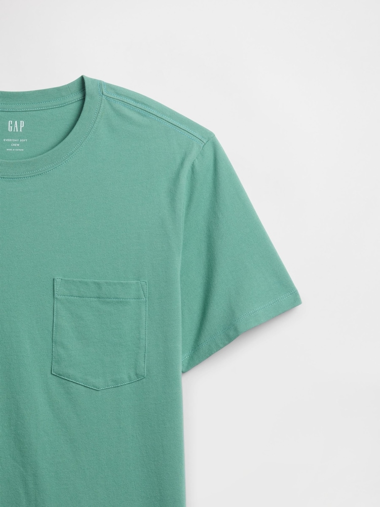 Gap Green Everyday Soft Pocke T-shirt - Image 5 of 5 Gap Green Everyday Soft Pocke T-shirt - Image 5 of 5