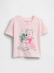 Gap Pink Winnie the Pooh Disney Graphic T-Shirt (6mths-5yrs) - Image 1 of 2