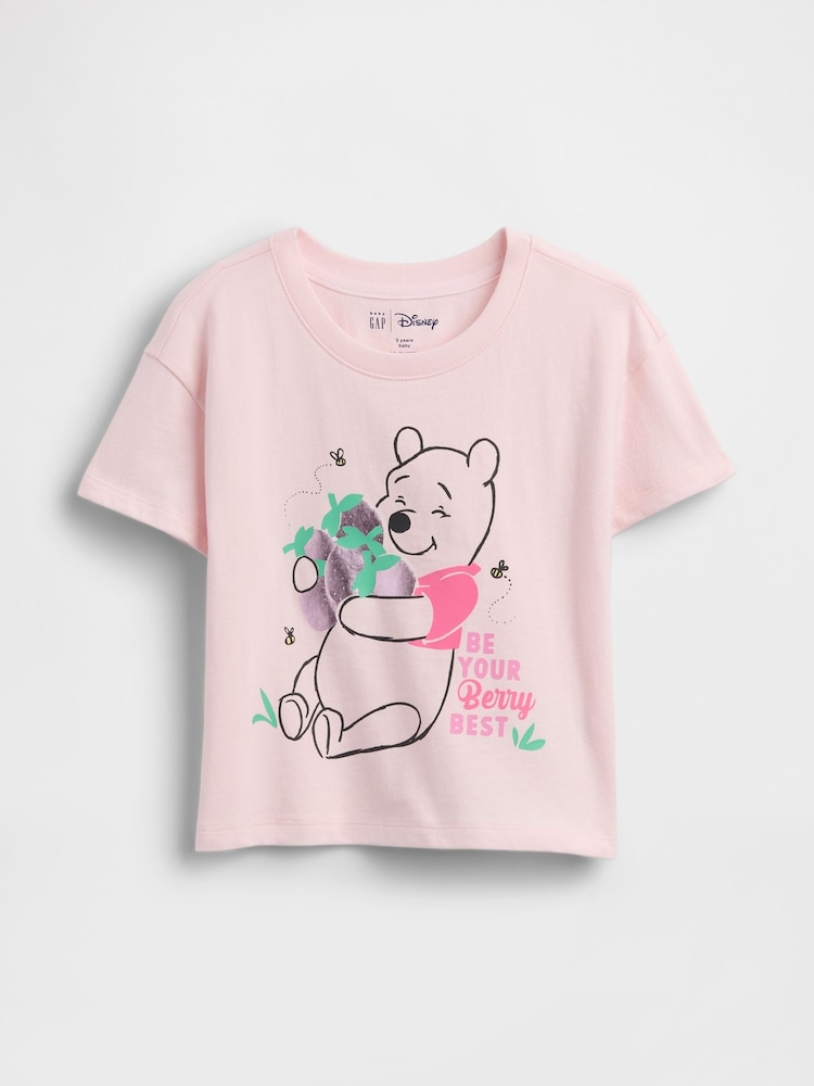 Gap Pink Winnie the Pooh Disney Graphic T-Shirt (6mths-5yrs) - Image 1 of 2 Gap Pink Winnie the Pooh Disney Graphic T-Shirt (6mths-5yrs) - Image 1 of 2