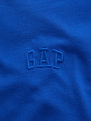 Blau - Gap Everyday Soft Mini Logo Short Sleeve T-Shirt - Bild 4 von 4