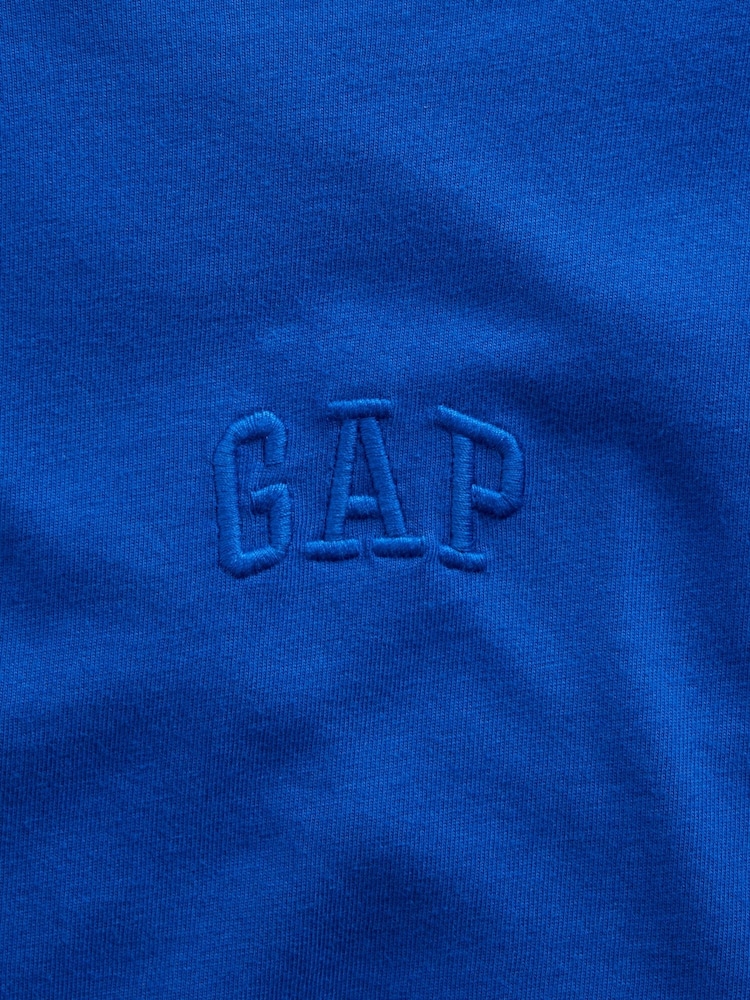 Blau - Gap Everyday Soft Mini Logo Short Sleeve T-Shirt - Bild 4 von 4