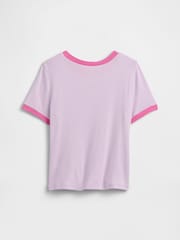 Gap Purple Ringer Graphic T-Shirt (4-13yrs) - Image 2 of 3