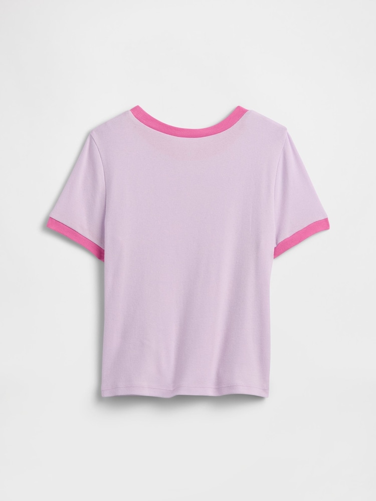 Gap Purple Ringer Graphic T-Shirt (4-13yrs) - Image 2 of 3