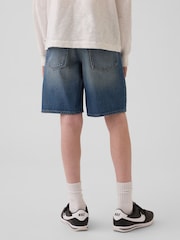 Gap Medium Wash UltraSoft '90s Loose Easy Denim Shorts (4-13yrs) - Image 2 of 5