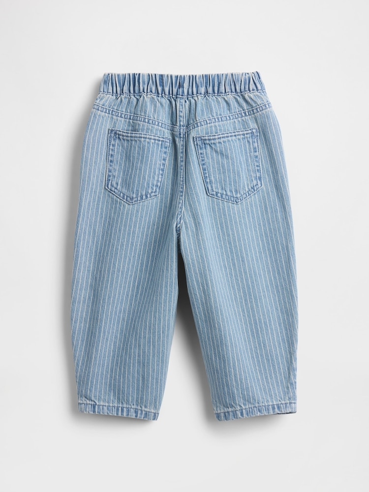 Gap Blue Stripe Pull On Barrel Carpenter Jeans (6mths-5yrs) - Image 4 of 4 Gap Blue Stripe Pull On Barrel Carpenter Jeans (6mths-5yrs) - Image 4 of 4