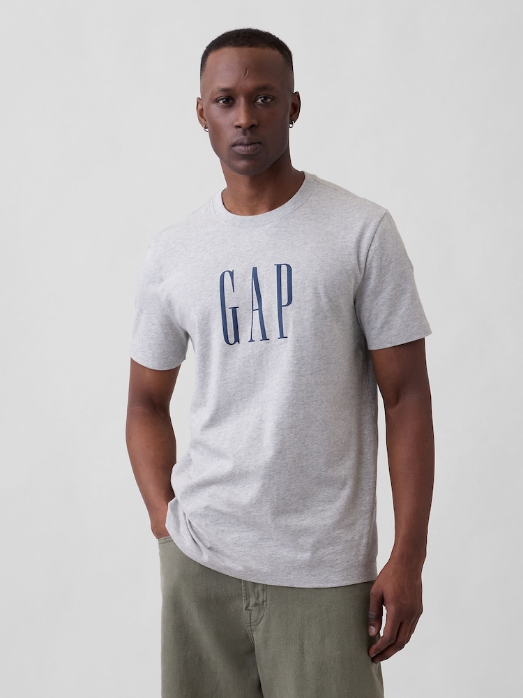 Grau - Gap Everyday Weiches Logo-T-Shirt - Bild 1 von 4