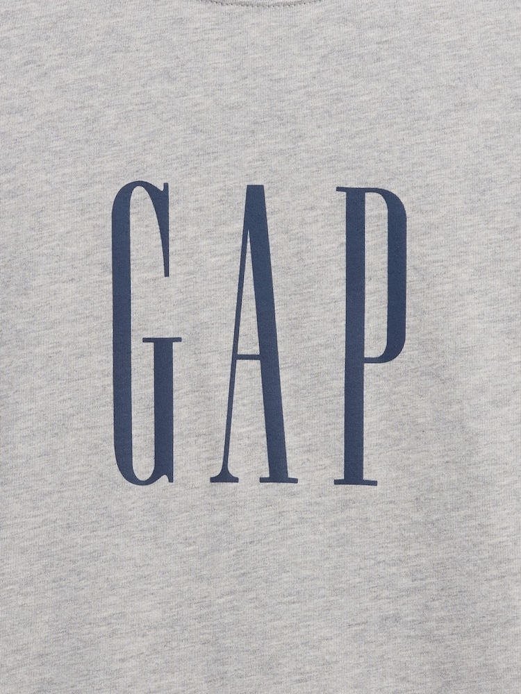 Grau - Gap Everyday Weiches Logo-T-Shirt - Bild 4 von 4