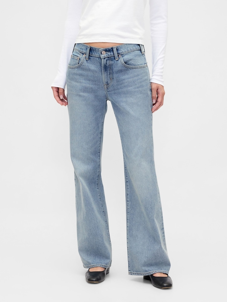 Gap Mid Rise Rigid Relaxed Flare Jeans - Bild 1 von 4