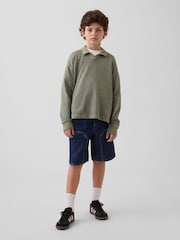 Gap Dark Wash 90s Loose Easy Denim Carpenter Shorts (4-13yrs) - Image 3 of 5