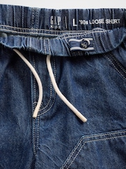 Gap Dark Wash 90s Loose Easy Denim Carpenter Shorts (4-13yrs) - Image 5 of 5