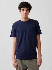 Gap Navy Blue Everyday Soft Pocke T-shirt - Image 1 of 5