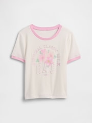 Gap White Ringer Graphic T-Shirt (4-13yrs) - Image 1 of 3