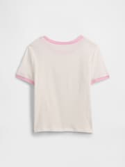 Gap White Ringer Graphic T-Shirt (4-13yrs) - Image 2 of 3