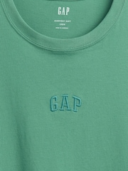 Gap Green Everyday Soft Mini Logo T-Shirt - Image 4 of 4