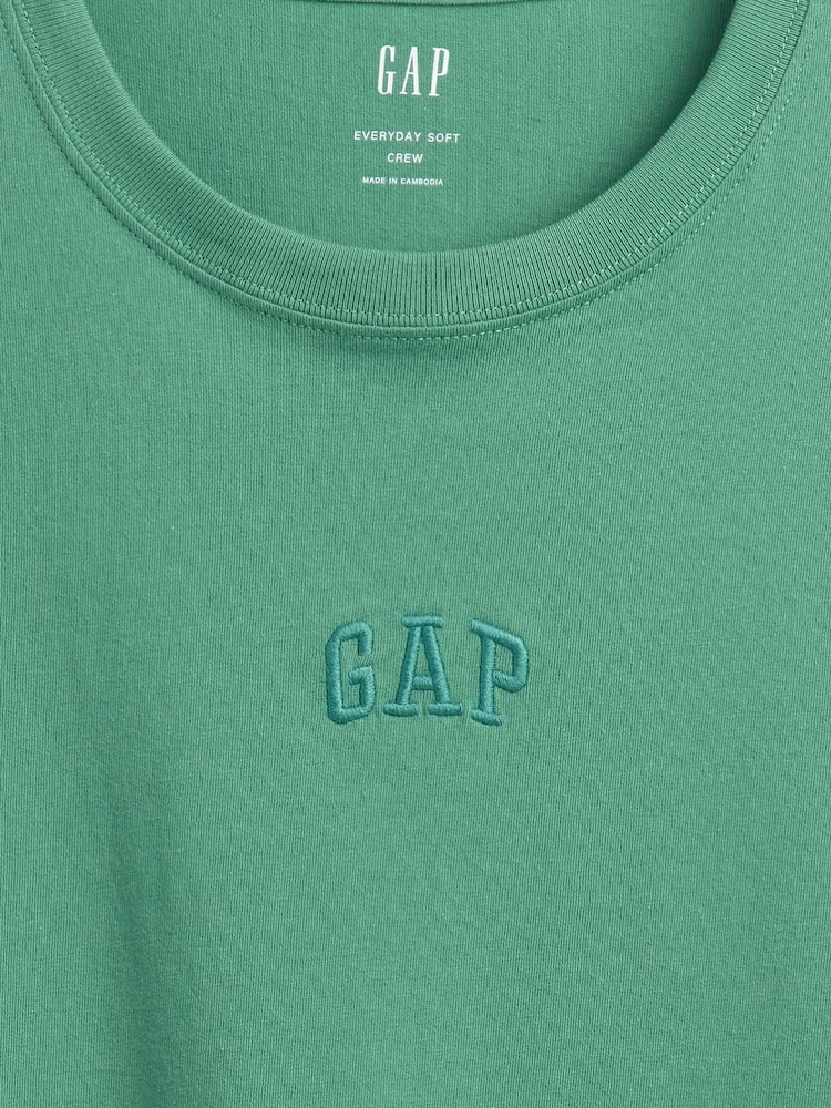 Gap Green Everyday Soft Mini Logo T-Shirt - Image 4 of 4