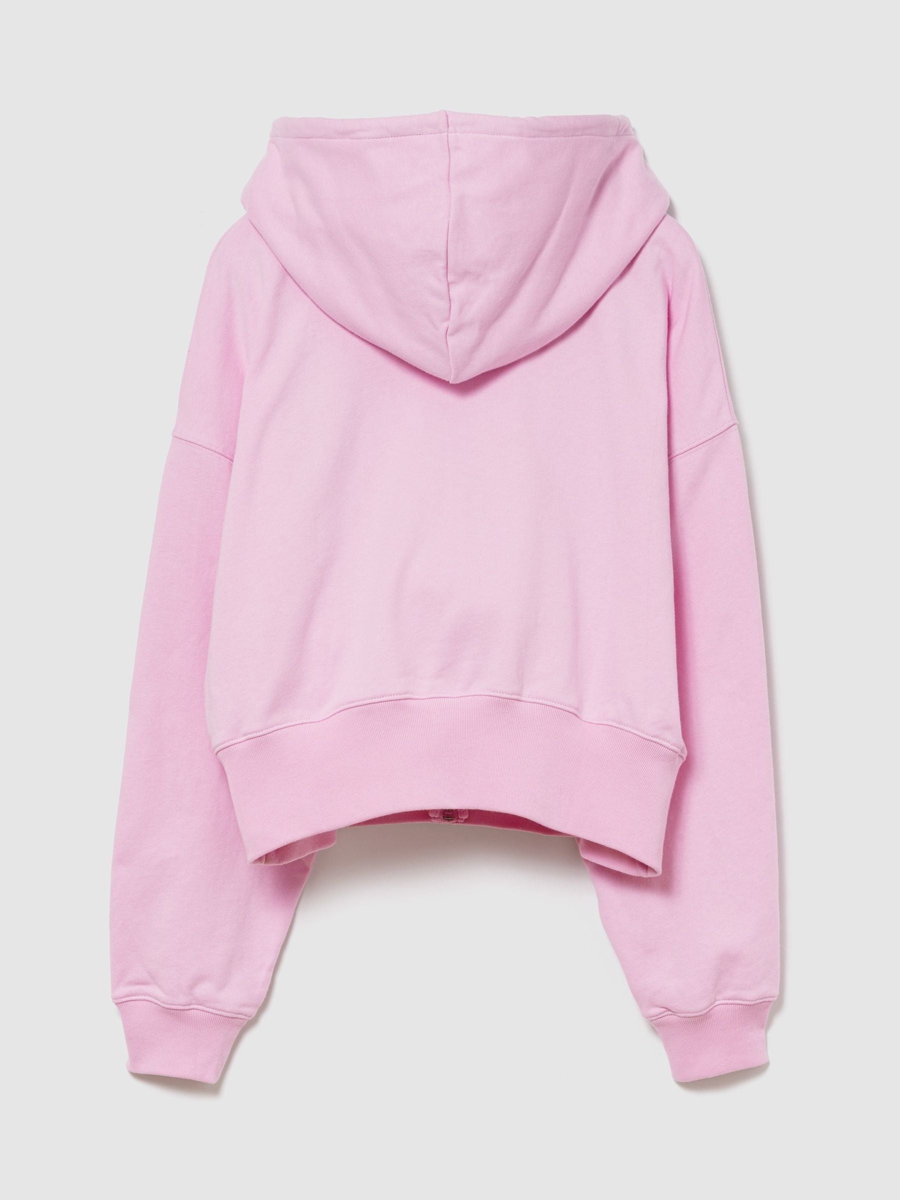 Buy Gap Pink French Terry Oversized 1969 Logo Zip Hoodie from Next