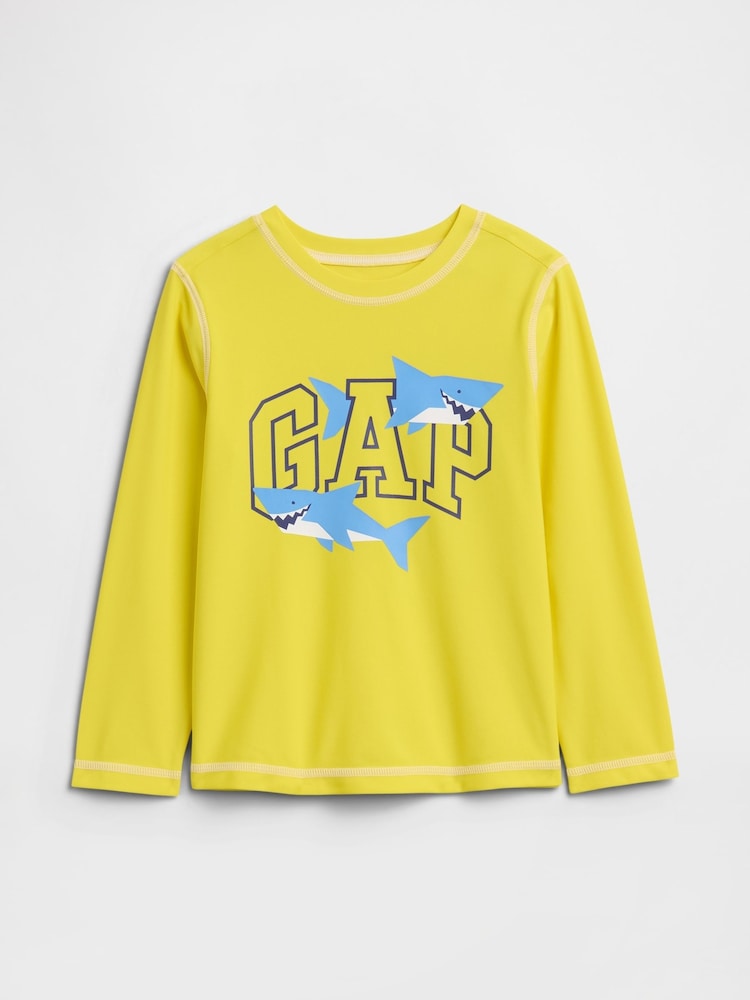 Gap Yellow Shark Graphic Swim Top (6mths-5yrs) - Image 1 of 2 Gap Yellow Shark Graphic Swim Top (6mths-5yrs) - Image 1 of 2