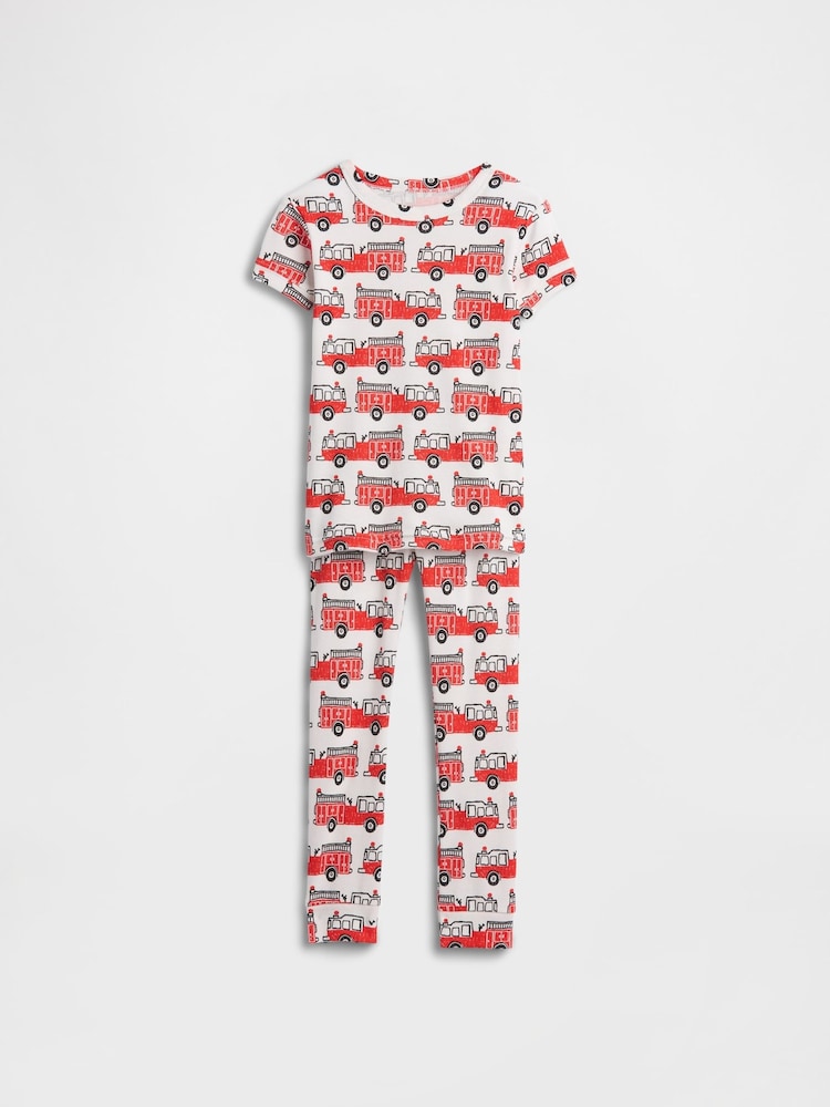 Gap Red Fire Engine Cotton Pyjamas Set (12mths-5yrs) - Image 1 of 3
