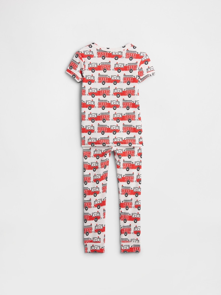Gap Red Fire Engine Cotton Pyjamas Set (12mths-5yrs) - Image 2 of 3