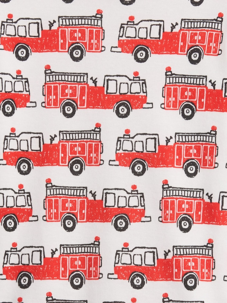 Gap Red Fire Engine Cotton Pyjamas Set (12mths-5yrs) - Image 3 of 3