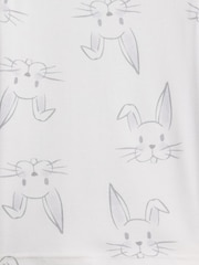 Gap White Bunny Cotton Short  Easter Pyjamas Set (6mths-5yrs) - Image 4 of 4
