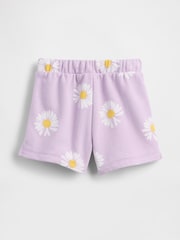 Violett/Gänseblümchen - Gap Logo Pull on French Terry Shorts (6mths-5yrs) - Bild 6 von 7