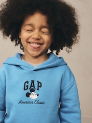 Azul - Sudadera de corte holgado con logotipo y diseño de Mickey Mouse de Disney de Gap (6 meses - 5 años) - Imagen 4 de 4
