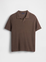Gap Brown Mesh Polo Jumper - Image 5 of 5
