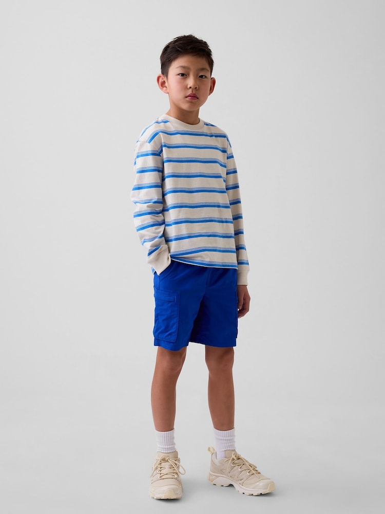 Gap Blue Relaxed Quick-Dry Cargo Shorts (4-13yrs) - Image 1 of 1